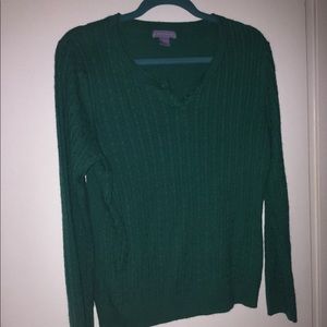 Laura Scott xl excellent condition green sweater